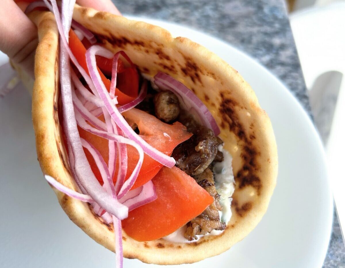 Gyro-Style Pork (Souvlaki)Pitas