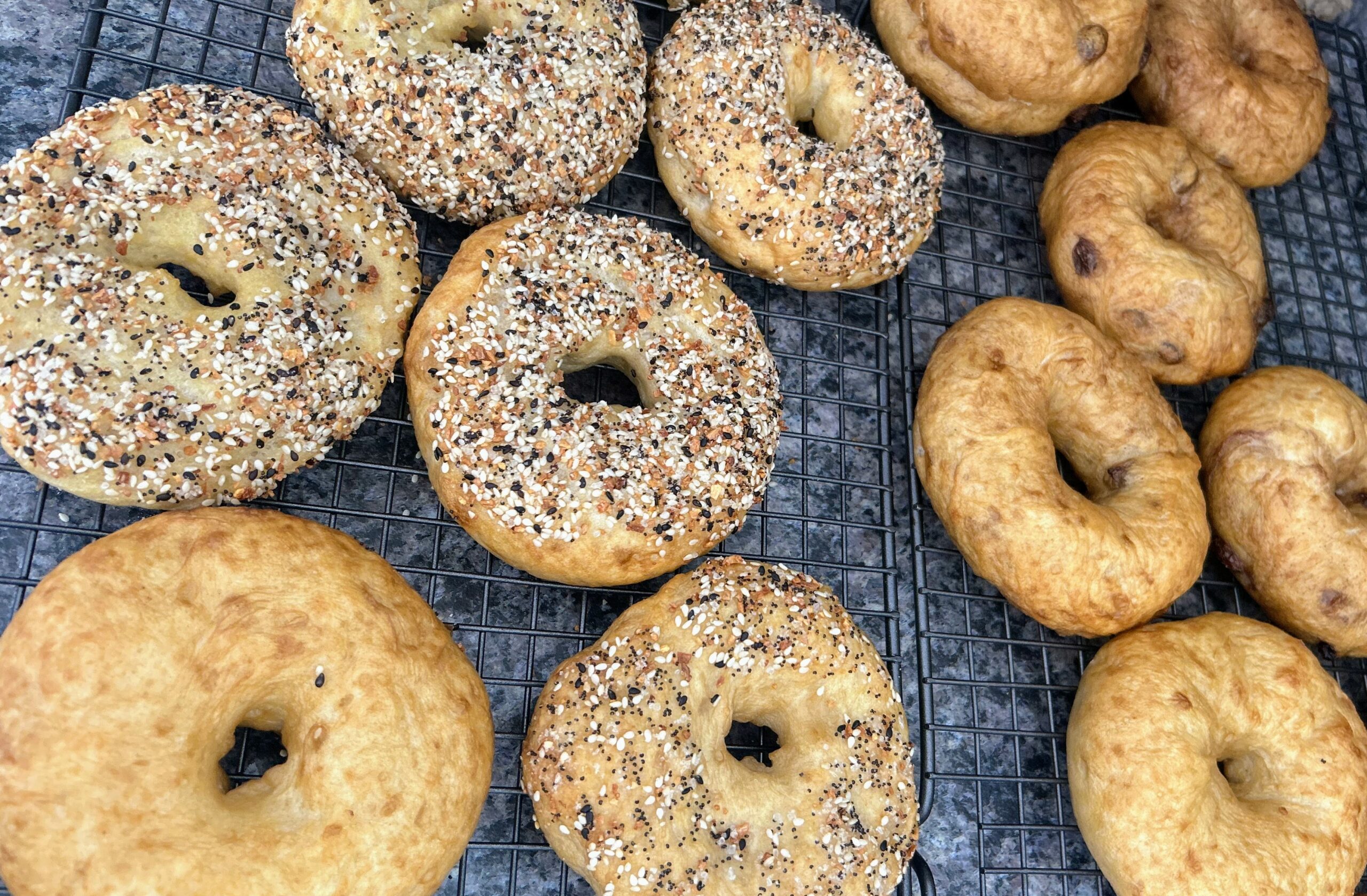 Soft Sourdough Bagels